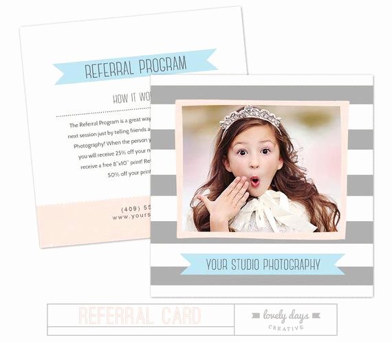 Referral Card Template Free Fresh Referral Program Card Shop Template for Graphers