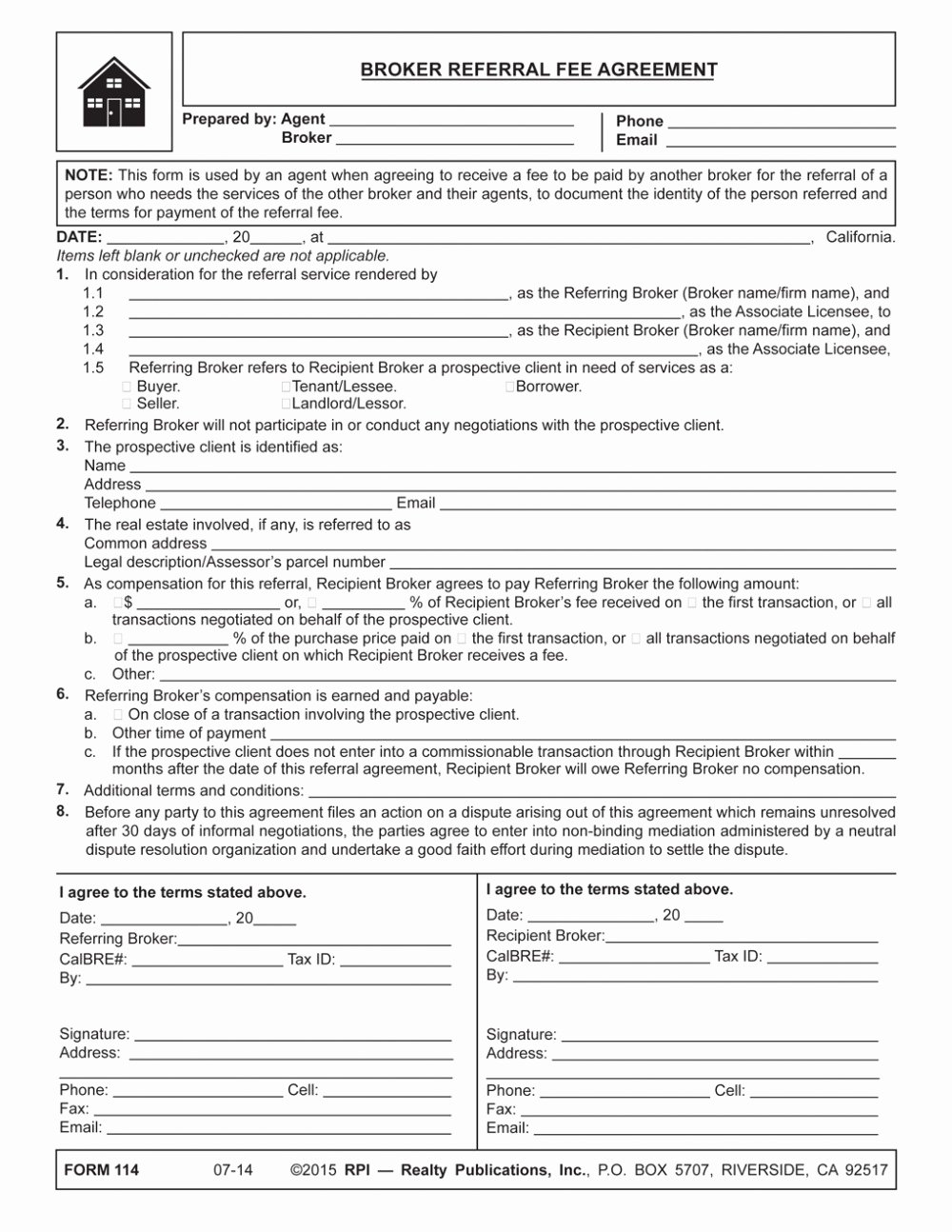 Referral Fee Agreement Template Inspirational Referral Fee Agreements – Kevindray