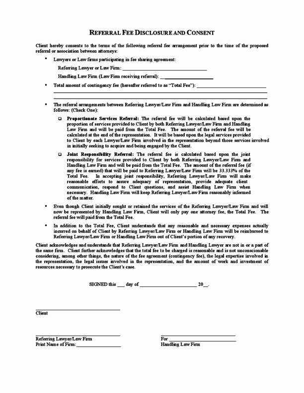 Referral Fee Agreement Template New Referral Fee Agreement Template Picture Of Uk Broker Fee