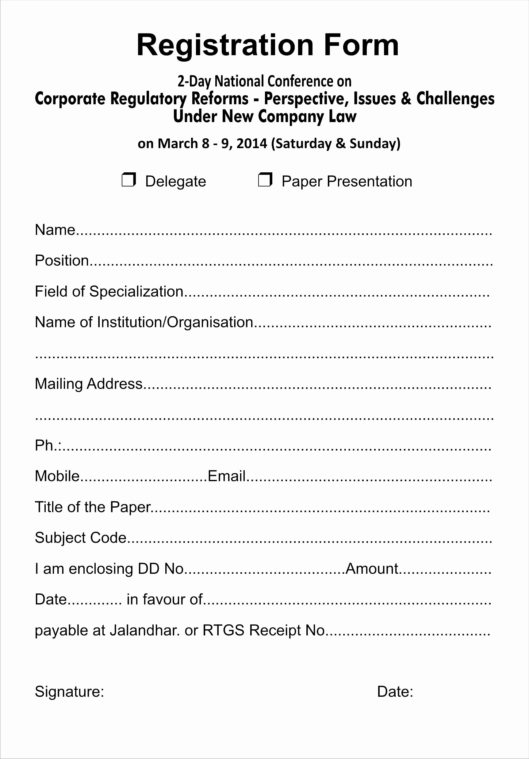 Registration form Template Word Beautiful event Registration form Template Word Bamboodownunder