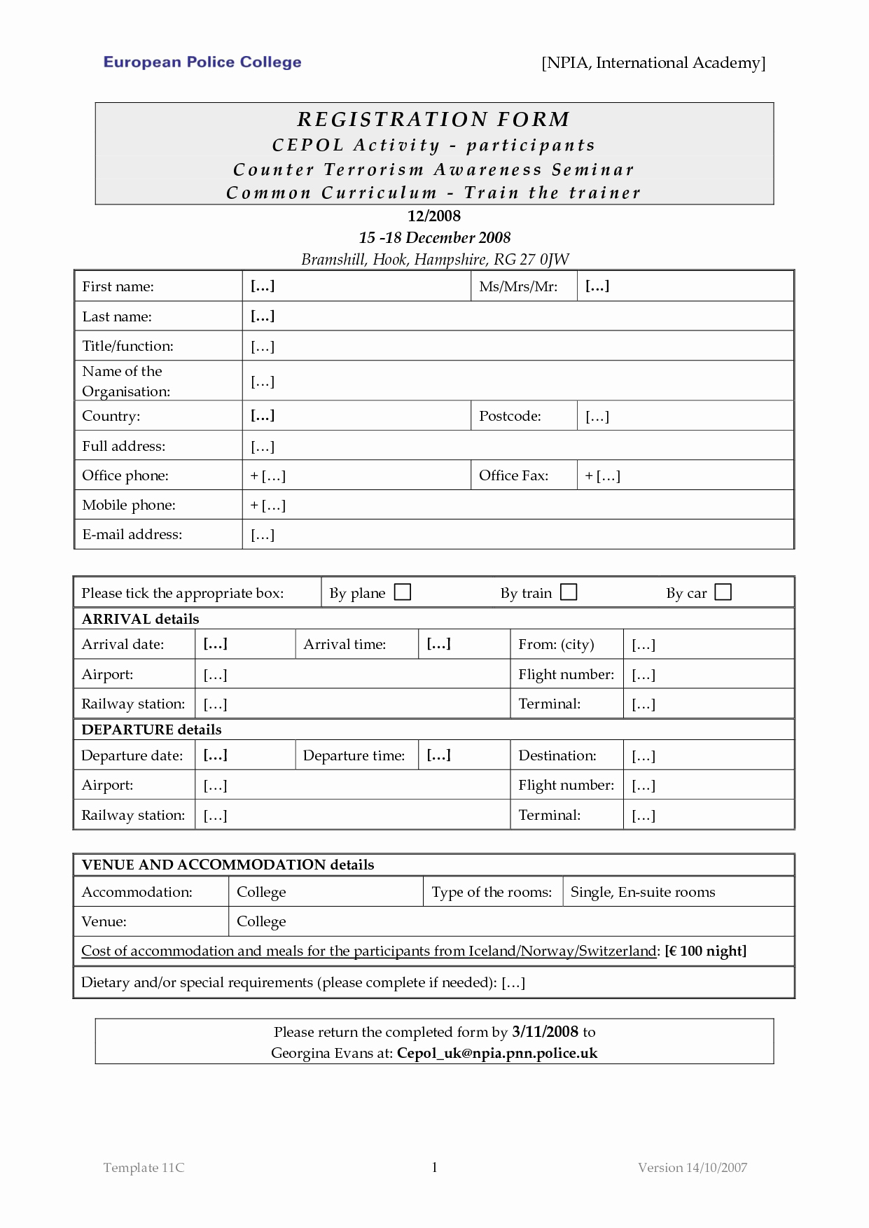 Registration form Template Word Beautiful Free Registration form Template Word
