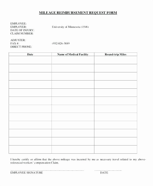 Reimbursement Request form Template Awesome Cell Phone Reimbursement Policy Template Mileage form