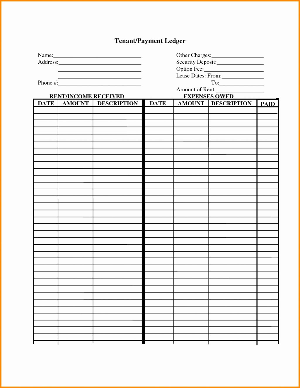 Rent Collection Spreadsheet Template Inspirational Rent Collection Spreadsheet Template