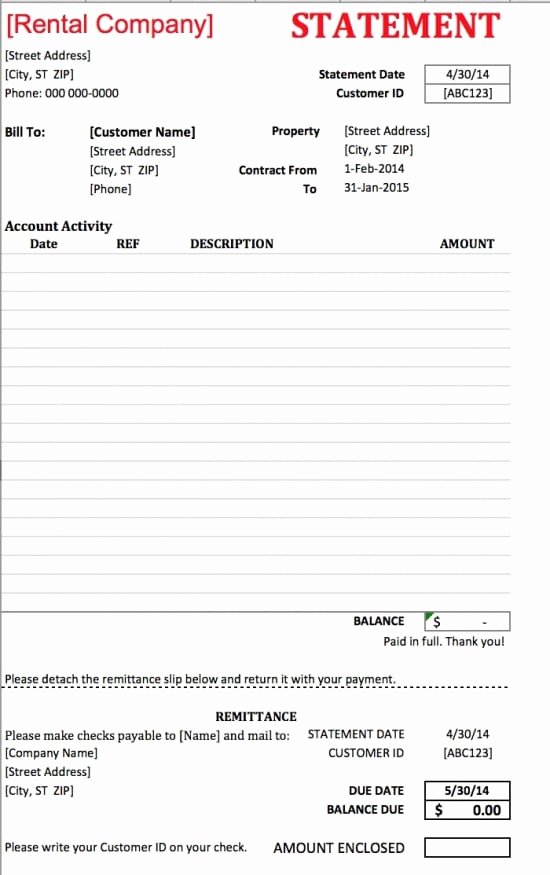 Rent Invoice Template Pdf Best Of Free Monthly Rent to Landlord Receipt Template