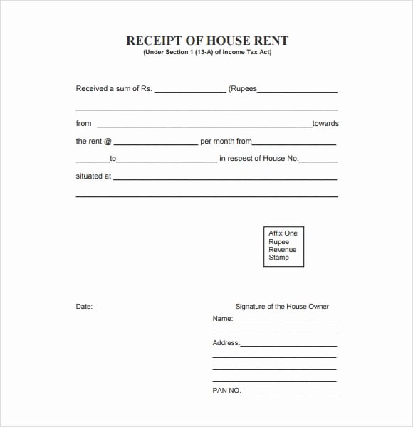 Rent Invoice Template Pdf Fresh 6 Free Rent Receipt Templates Excel Pdf formats
