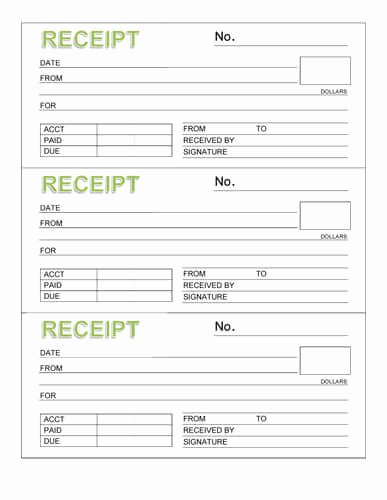 Rent Invoice Template Word Fresh Free Rent Receipt Templates Download or Print