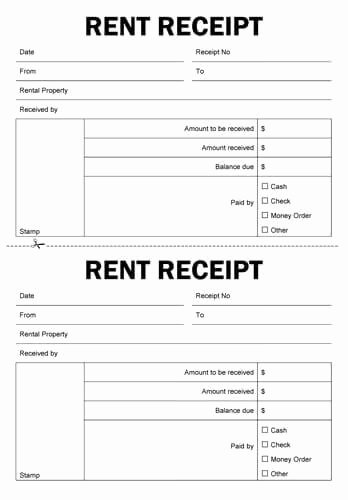 Rent Receipt Template Doc Best Of Free Rent Receipt Templates Download or Print
