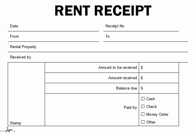 Rent Receipt Template Doc Unique 50 Free Receipt Templates Cash Sales Donation Taxi