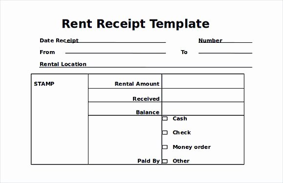 Rental Deposit Receipt Template Inspirational Rent Invoice Template