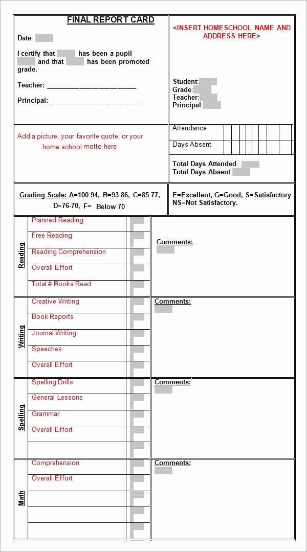 Report Card Template Pdf Lovely the 25 Best Report Card Template Ideas On Pinterest