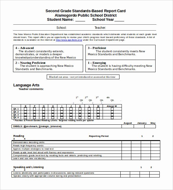 Report Card Template Word New Report Card Template 28 Free Word Excel Pdf Documents