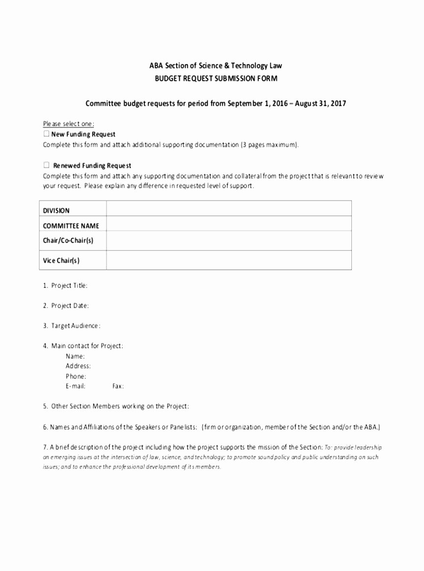 Request for Funds Template Elegant 10 Technology Request form Template Eywai