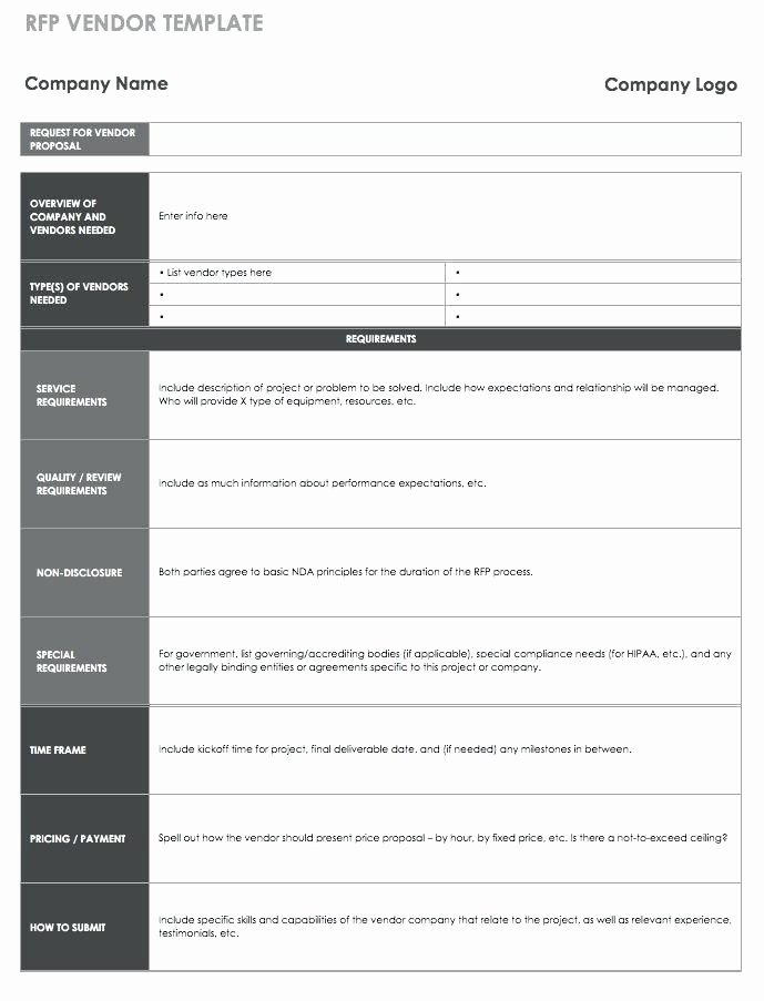 Requirements Gathering Template Excel Awesome Free Vendor Templates Project Requirements Gathering