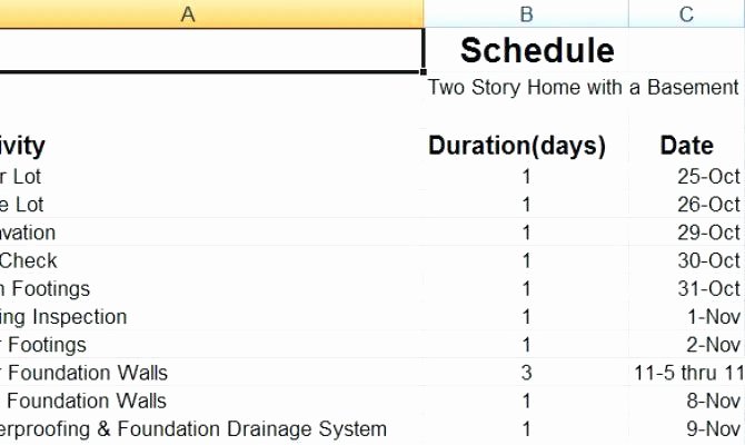 Residential Construction Schedule Template New Engineering Project Timeline Template Download A Sample