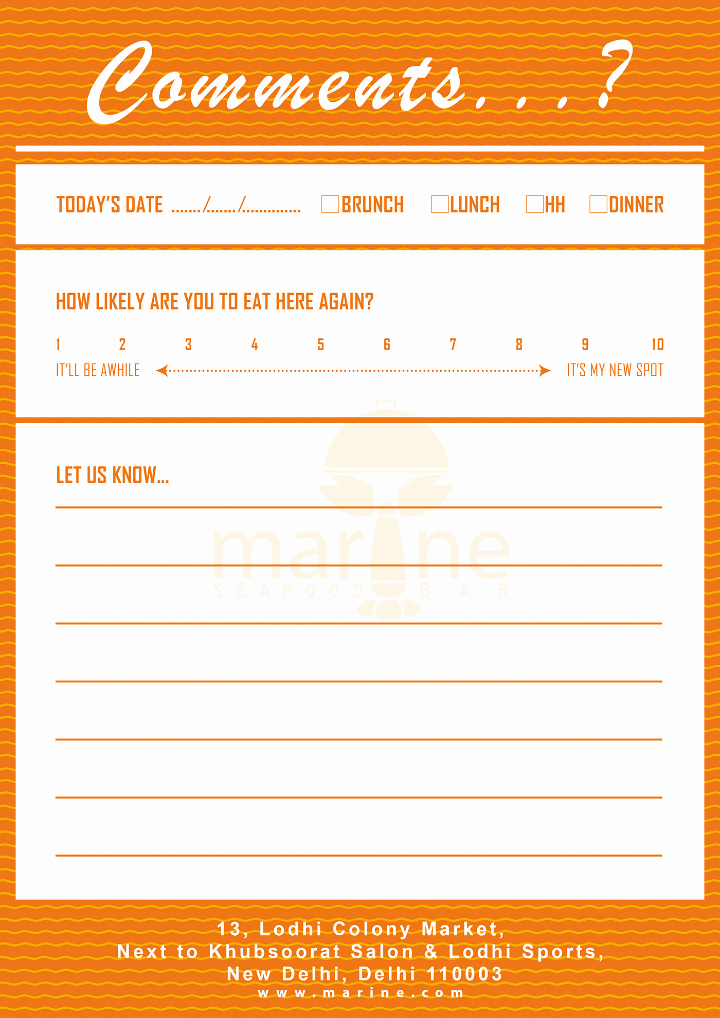 Restaurant Comment Card Template New 12 Useful Restaurant Review Card Templates &amp; Designs