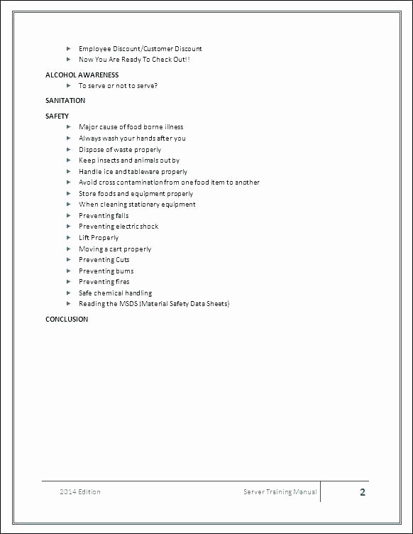 Restaurant Employee Handbook Template Fresh Employee Cross Training Template Plan Excel Matrix
