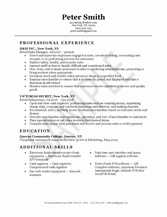 Retail Manager Resume Template Beautiful Retail Sales Branding and Packaging Pinterest