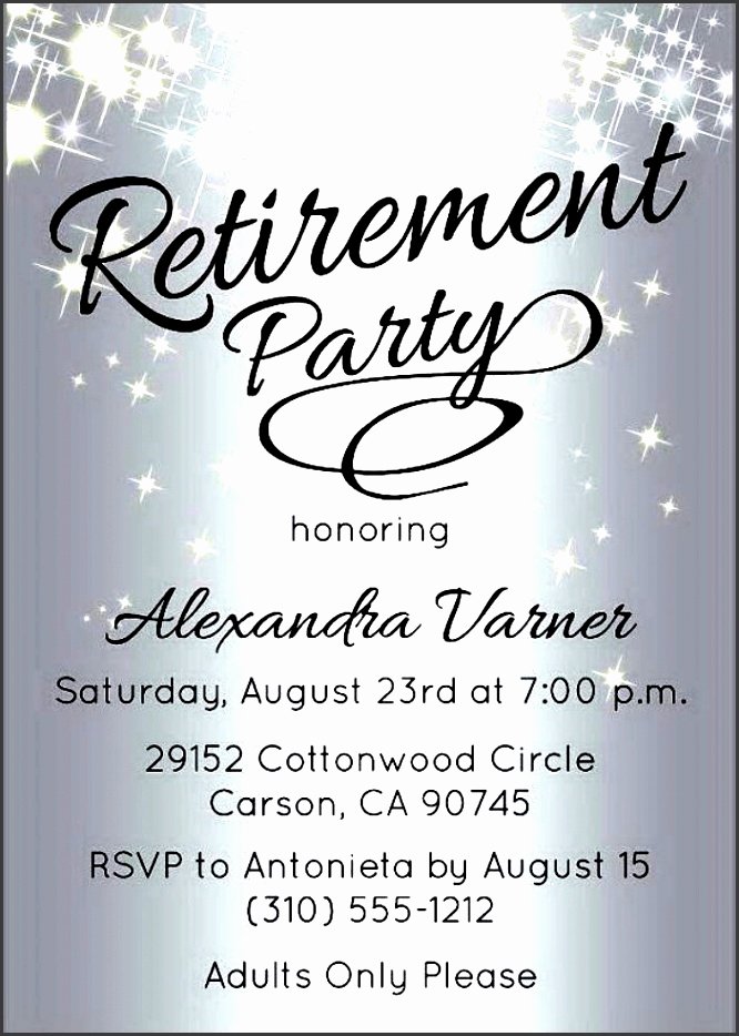 Retirement Flyer Template Free Awesome 10 Retirement Party Invitation Template Sampletemplatess