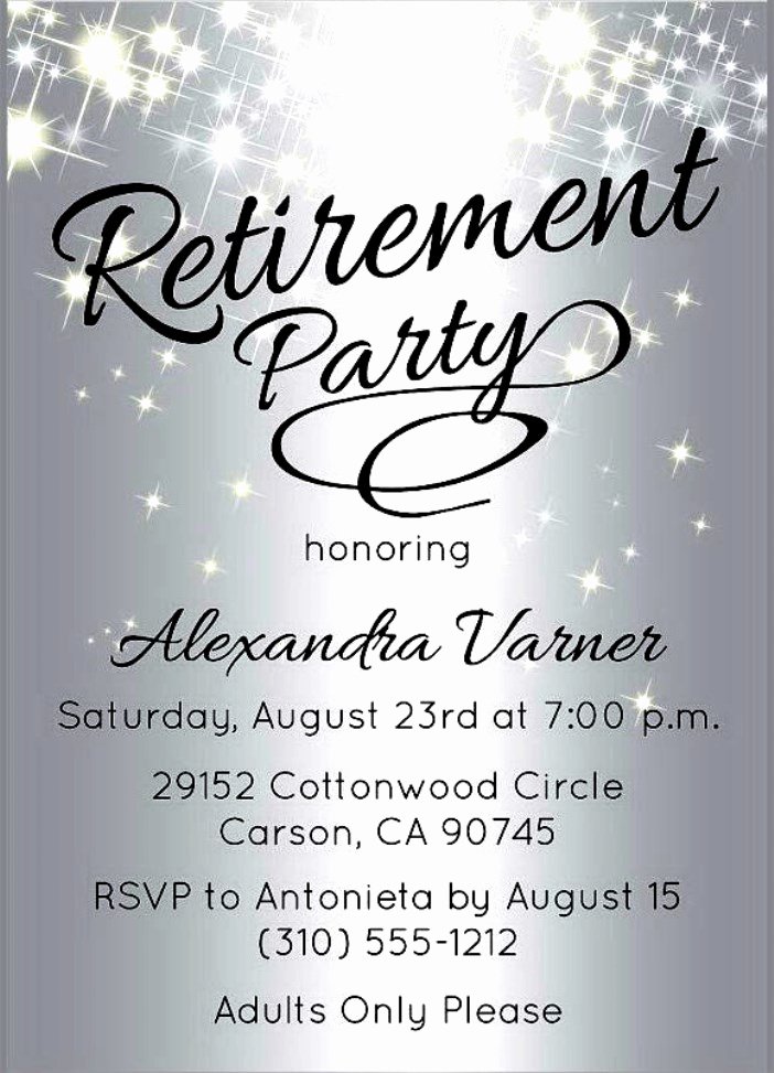 Retirement Invitations Template Free Best Of Retirement Party Invitation Template Free