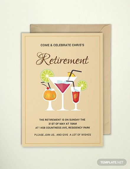 Retirement Invitations Template Free Elegant Free Surprise Retirement Party Invitation Template