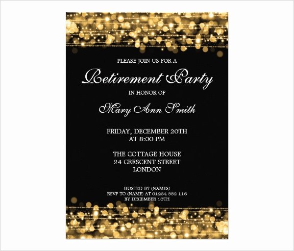 Retirement Party Invitation Template New Retirement Party Invitation Template 36 Free Psd format