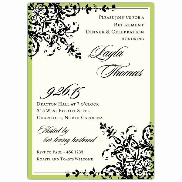 Retirement Party Invite Template Lovely Retirement Party Invitations Templates