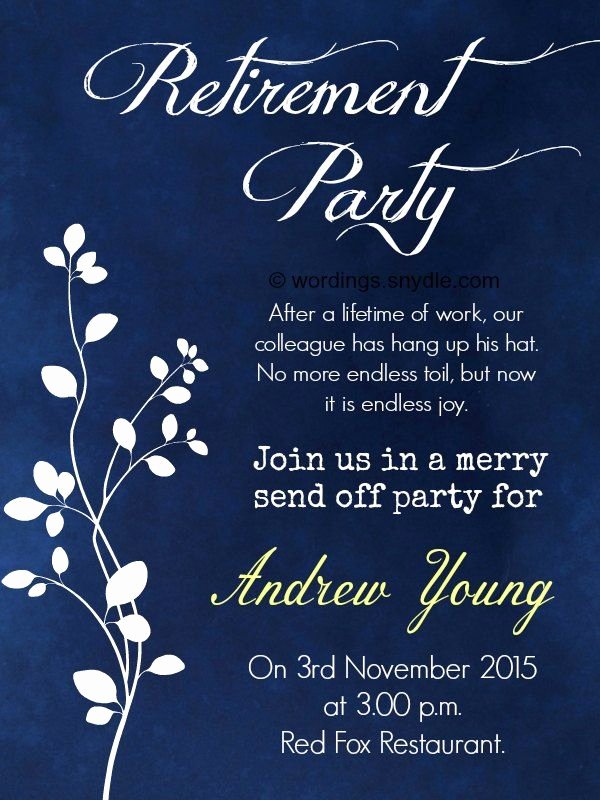 Retirement Party Invites Template Fresh Nice Retirement Party Invitation Wording