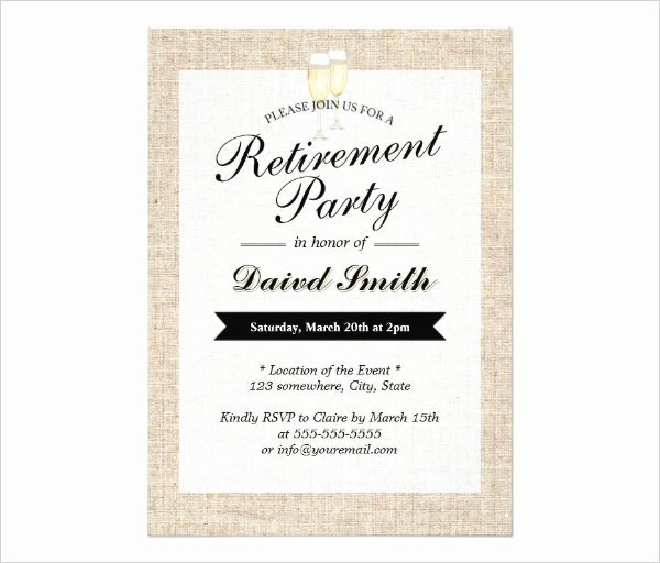 Retirement Party Template Free Awesome 36 Retirement Party Invitation Templates Psd Ai Word