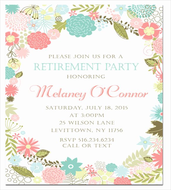 Retirement Party Template Free Best Of Retirement Party Invitation Template – 36 Free Psd format