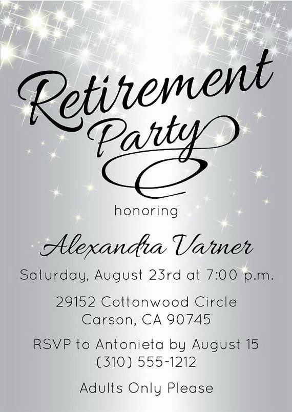 Retirement Party Template Free Lovely Best 25 Retirement Invitations Ideas On Pinterest