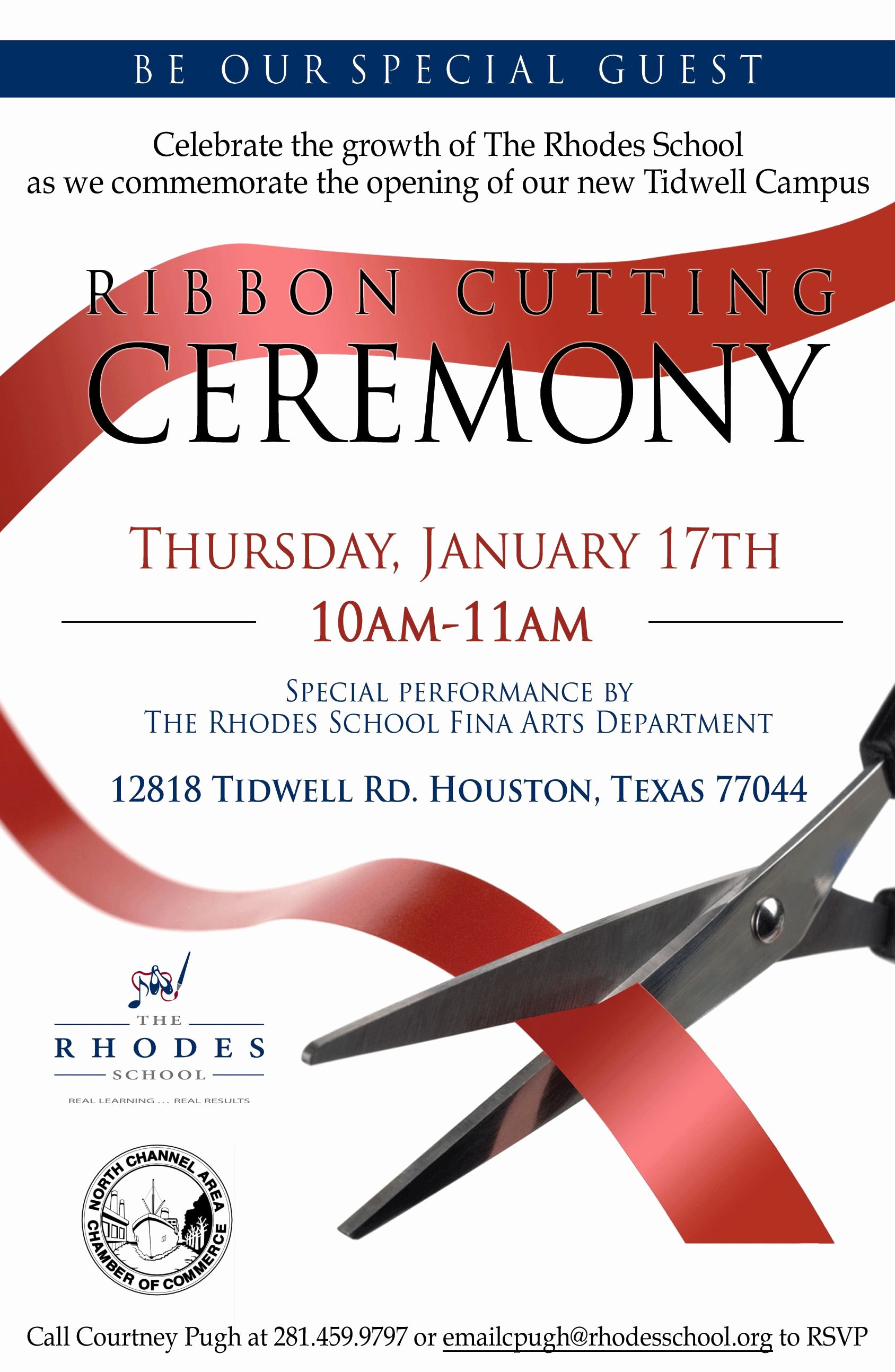 Ribbon Cutting Invite Template Elegant Free Ribbon Cutting Invitations
