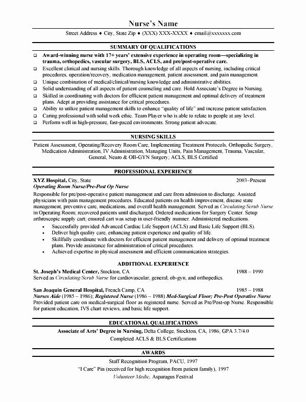 Rn Resume Template Free Awesome 12 Best Images About Resumes On Pinterest