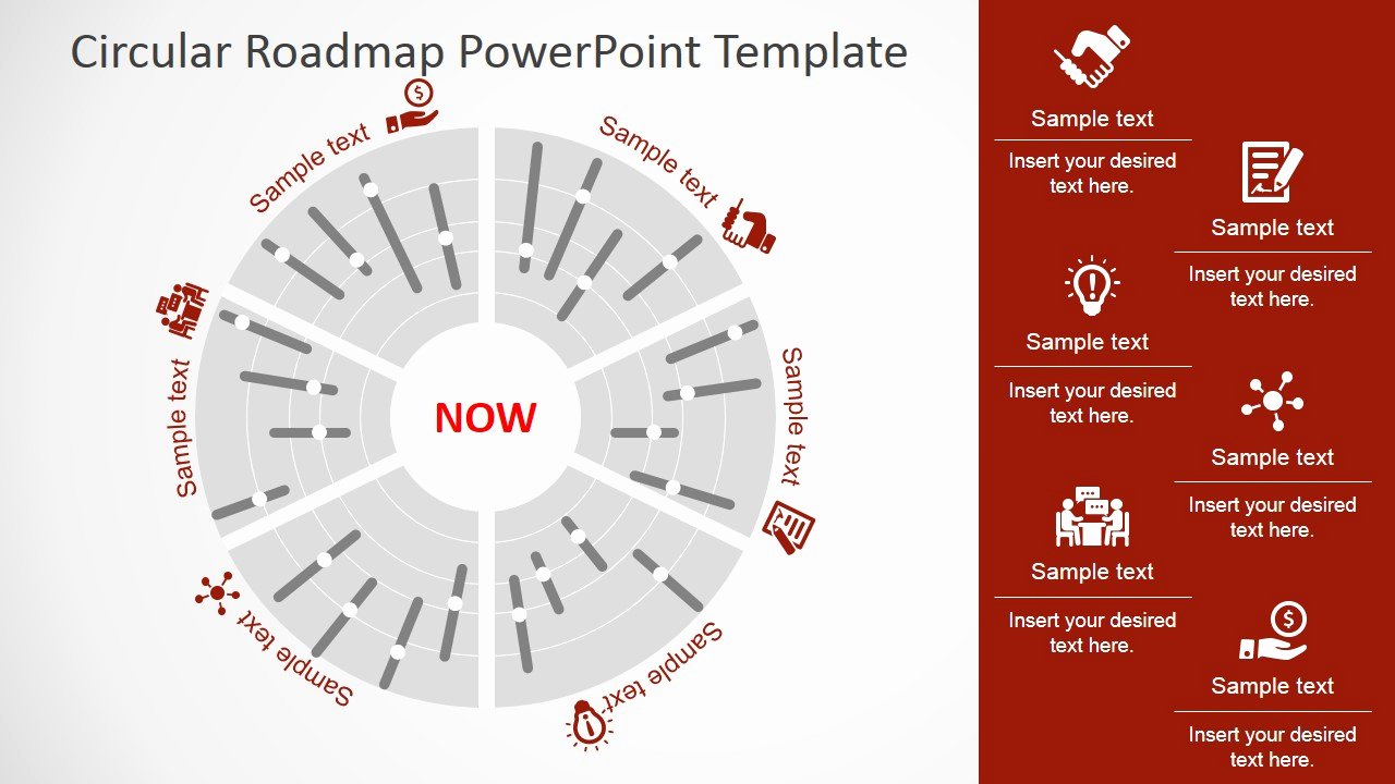 Road Map Template Ppt Inspirational Circular Roadmap Powerpoint Template Slidemodel