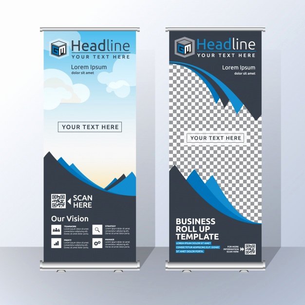 Roll Up Banner Template Fresh Roll Up Vectors S and Psd Files