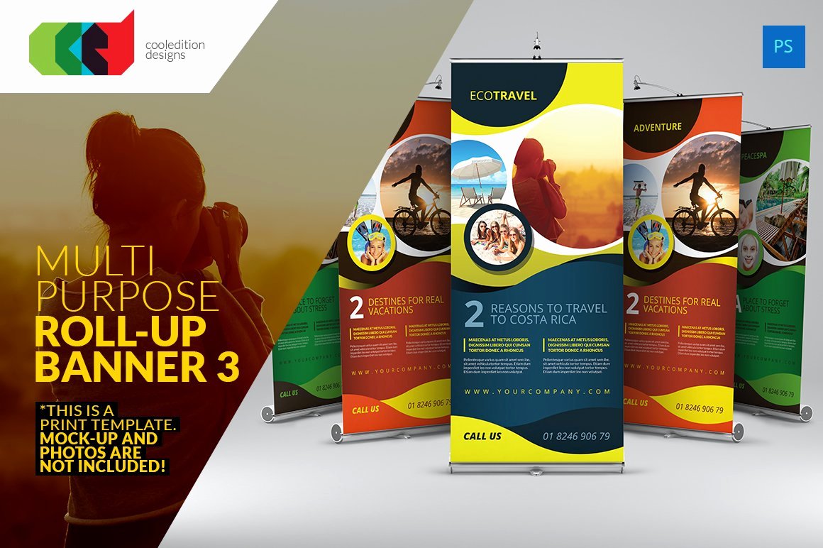 Roll Up Banners Template Best Of Multipurpose Roll Up Banner 3 Flyer Templates Creative