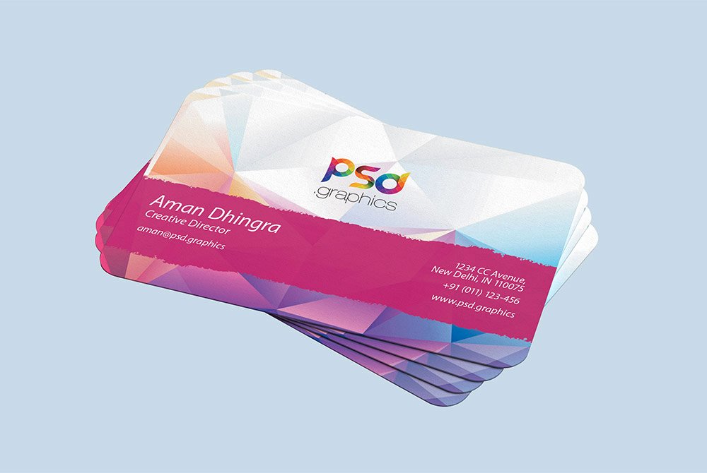 Round Business Cards Template Best Of Psd Graphics
