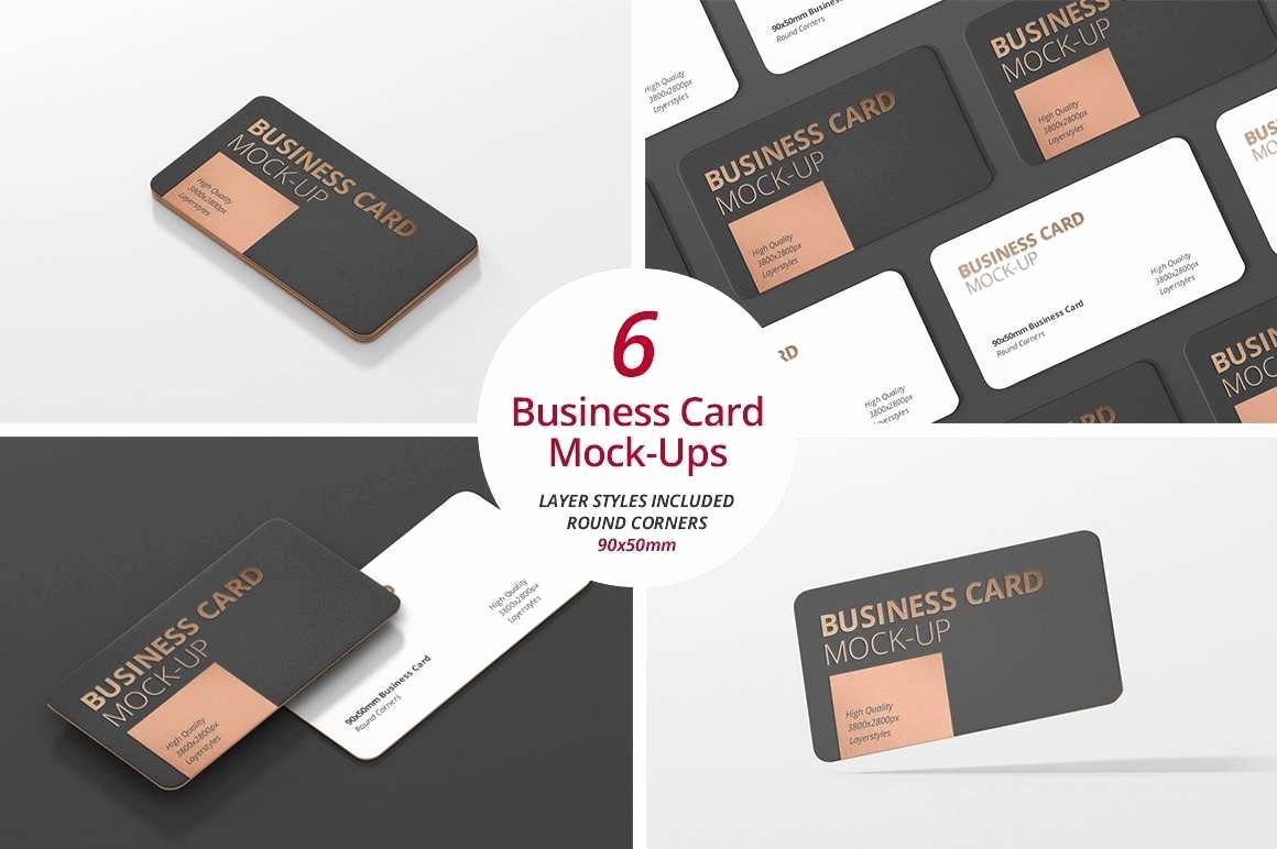 Rounded Business Cards Template Awesome Rounded Corner Business Card Template New Free Round
