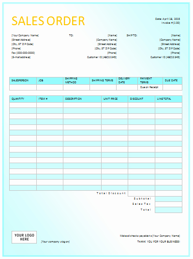 Sale order form Template Awesome Sales order Template In Dotx Pdf Xltx Xlsx formats