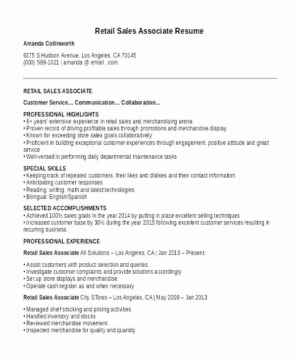 Sales associate Resume Template Best Of Best Management Consultant Resume Sample Cv Template for