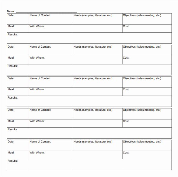 Sales Call Planner Template New 14 Sales Call Report Samples