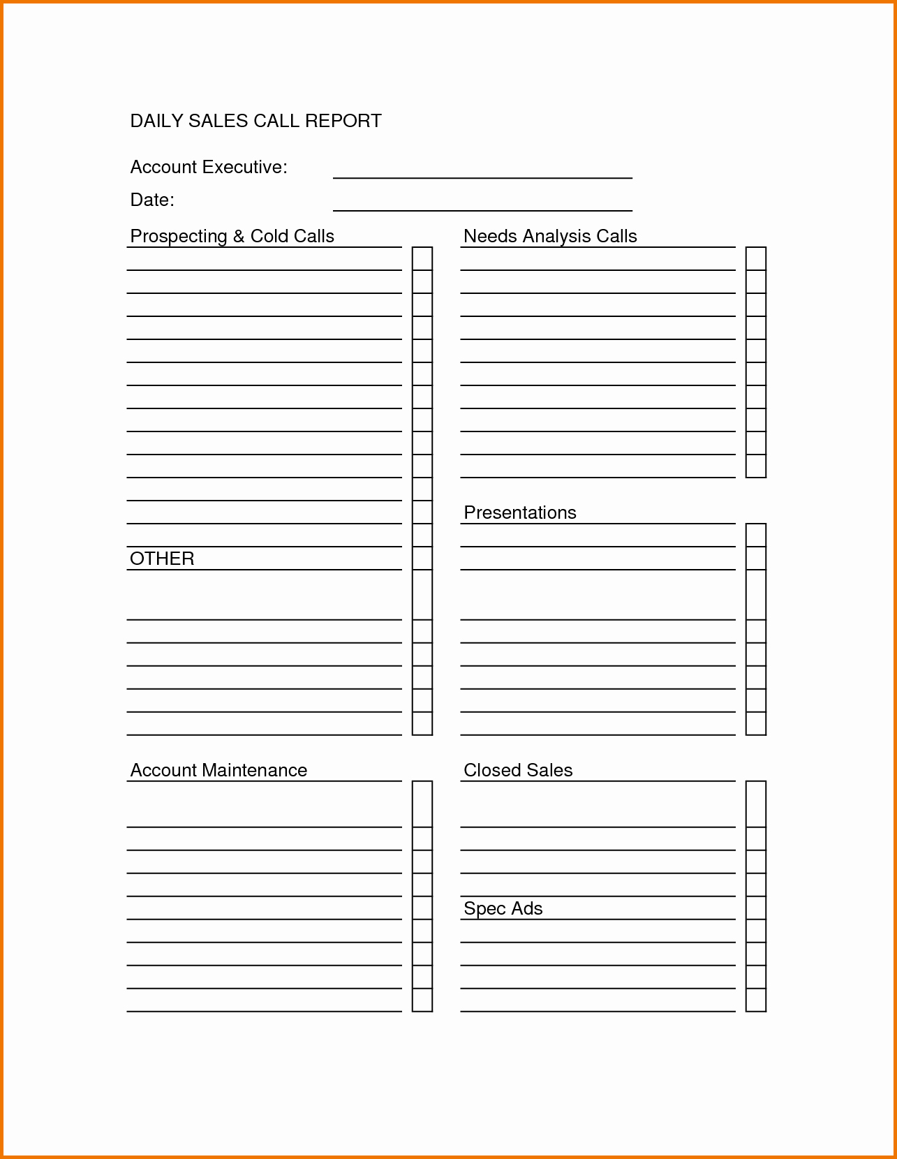 Sales Call Planning Template Lovely Sales Call Sheet Template Sales Call Report Sheet