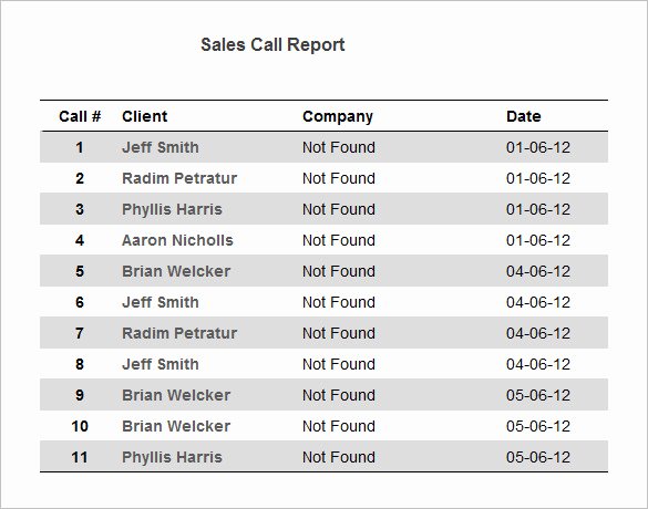 Sales Call Reporting Template Best Of 24 Call Report Templates Docs Pdf Word Pages