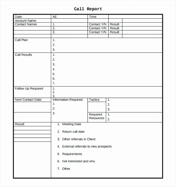 Sales Call Reporting Template Luxury Weekly Sales Call Report Template – Pewna Apteka