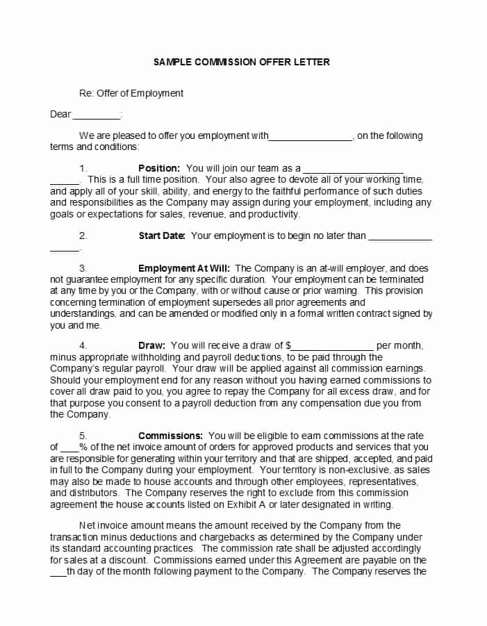 Sales Commission Agreement Template Beautiful 36 Free Mission Agreements Sales Real Estate Contractor