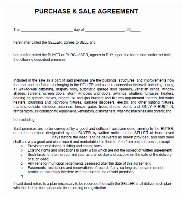 Sales Contract Template Word Unique Sales Agreement Template Word