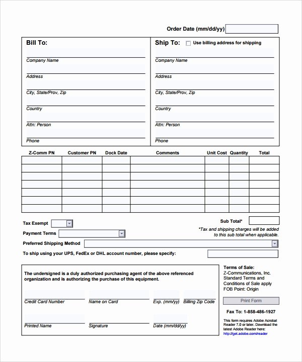 Sales order form Template Lovely order form Template 23 Download Free Documents In Pdf