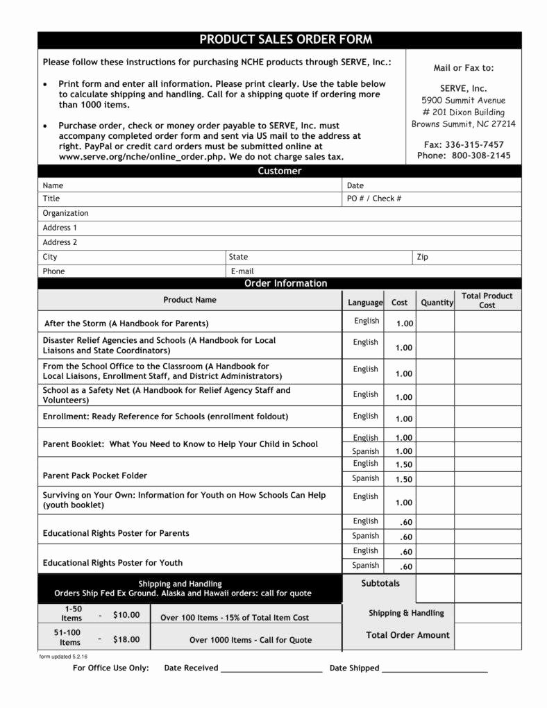 Sales order form Template New 9 Fundraiser order form Templates Free Word Pdf format