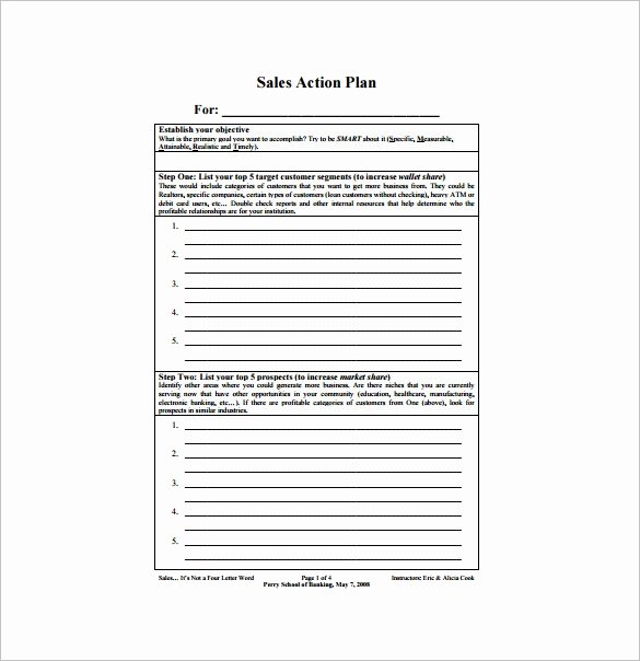 Sales Plan Template Word Awesome Sales Plan Templates 10 Word &amp; Excel