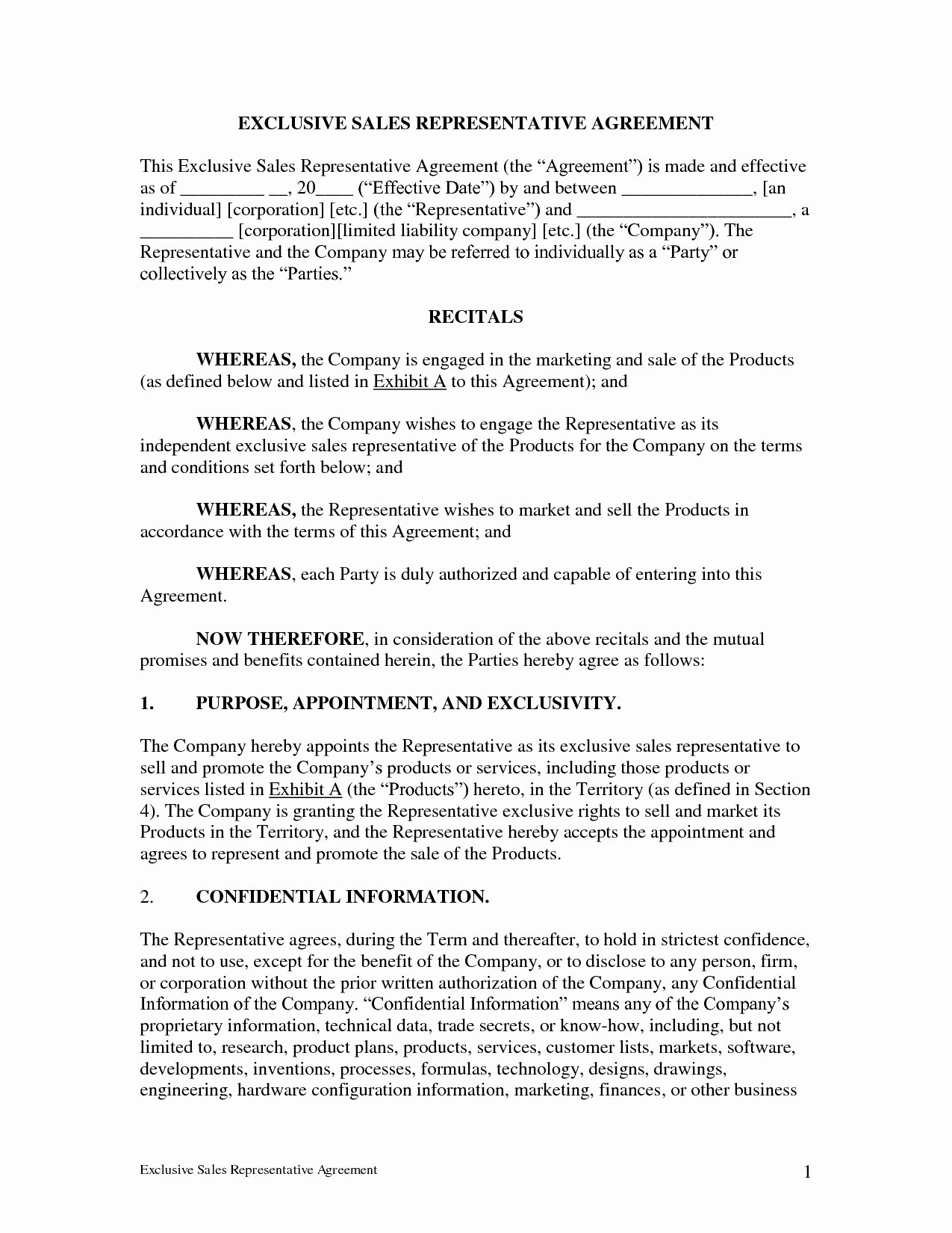 Sales Rep Agreement Template Inspirational 43 Special Standard Independent Contractor Sales