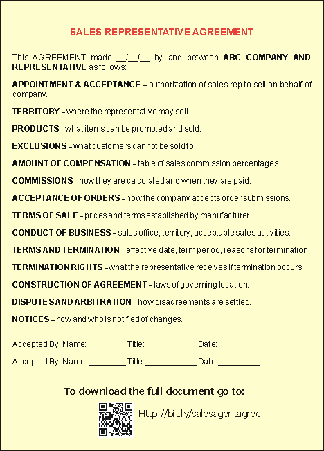 Sales Rep Agreement Template Unique Sales Representative Agreement Template This Image Shows
